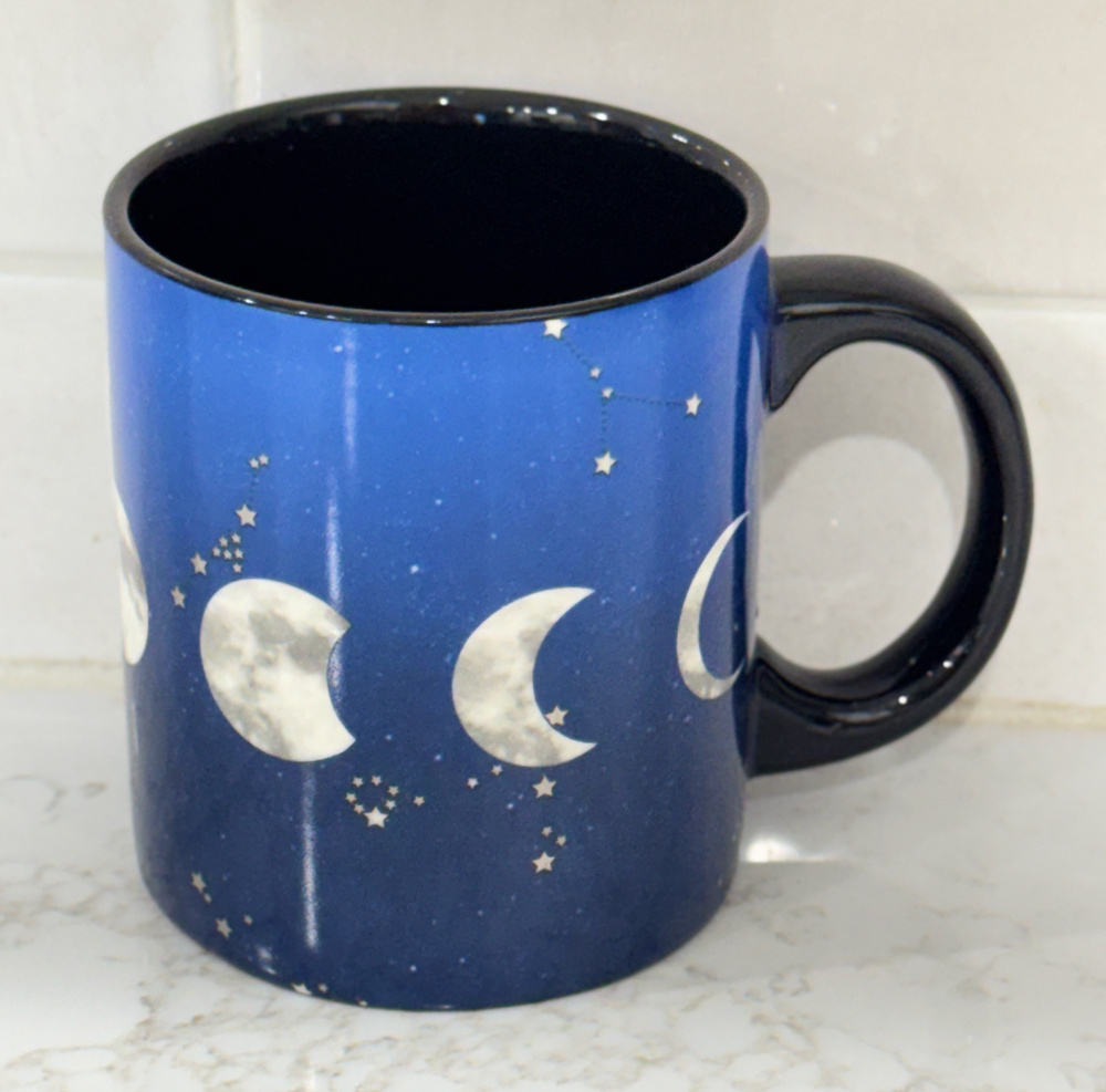 Spirit Halloween Moon Phases Celestial Mystic Witchy Oversized Coffee Cup Mug